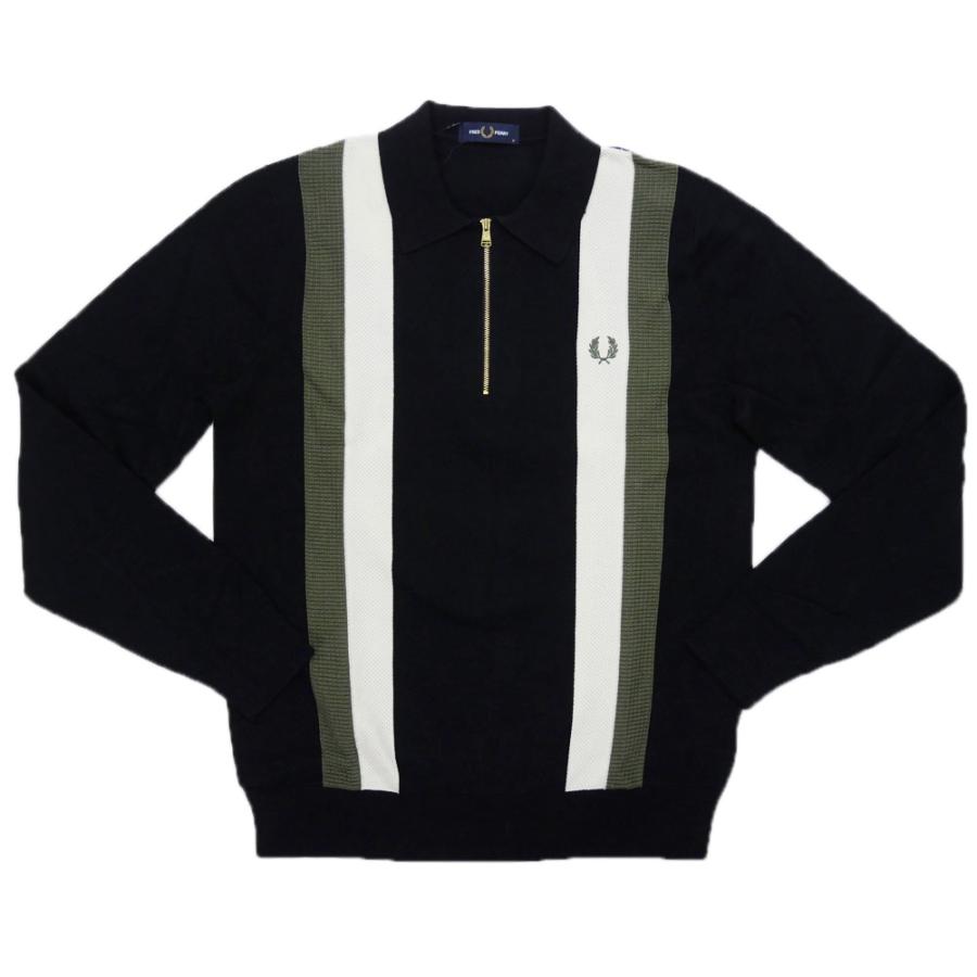 FRED PERRY（フレッドペリー） メンズハーフジップアップニット
