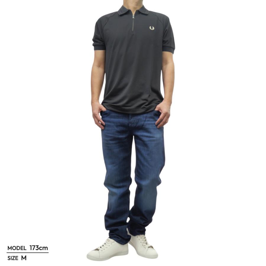 FRED PERRY フレッドペリー メンズハーフジップポロシャツ M9869