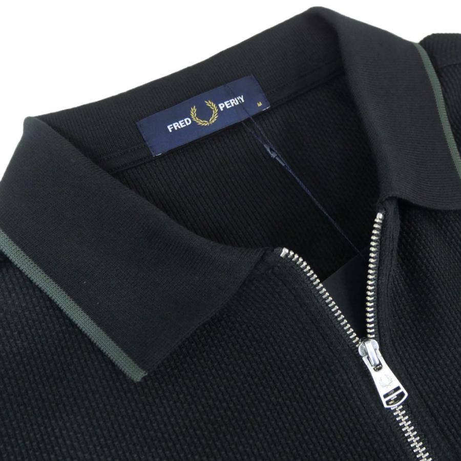 FRED PERRY（フレッドペリー） メンズハーフジップポロシャツ M9882