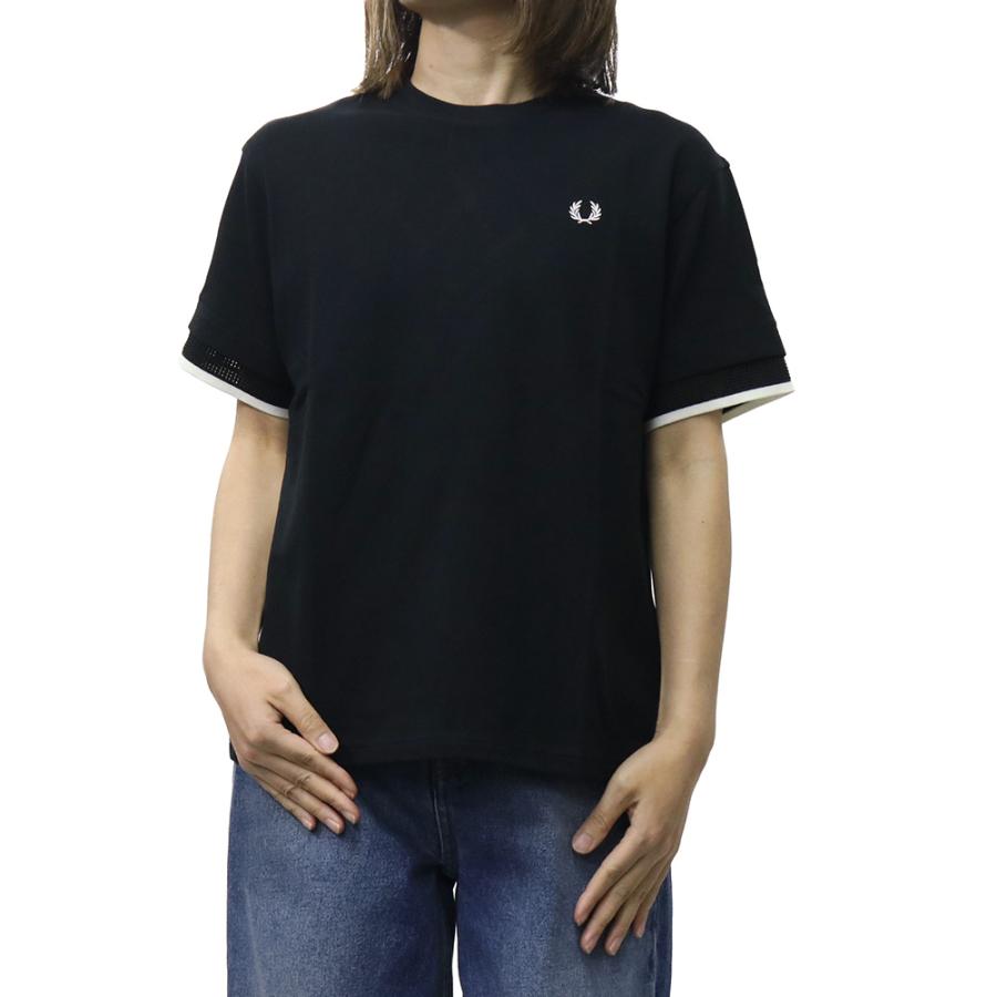 FRED PERRY（フレッドペリー） レディースクルーネックTシャツ G2167