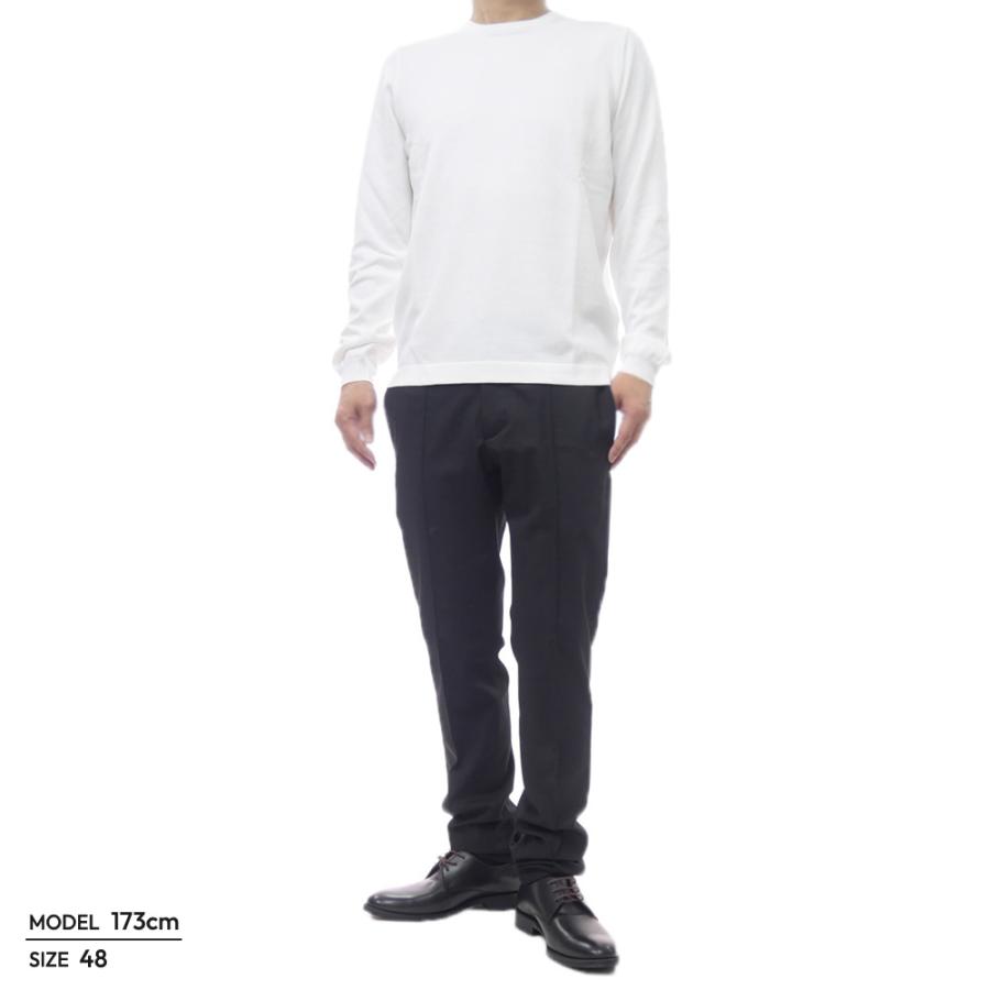 GRAN SASSO グランサッソ メンズクルーネックニット セーター 58136 18120 / PARRICOLLO M/L ホワイト 2026春夏新作_1