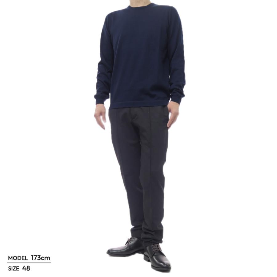 GRAN SASSO グランサッソ メンズクルーネックニット セーター 58136 18120 / PARRICOLLO M/L ネイビー 2026春夏新作_1