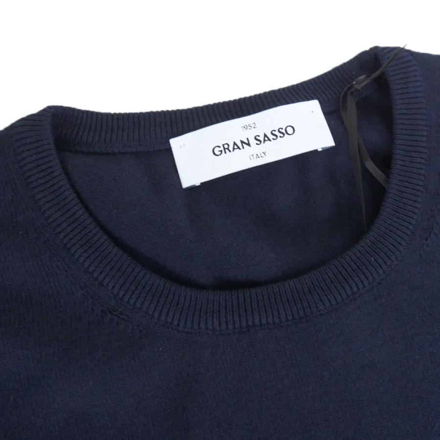 GRAN SASSO グランサッソ メンズクルーネックニット セーター 58136 18120 / PARRICOLLO M/L ネイビー 2026春夏新作_5