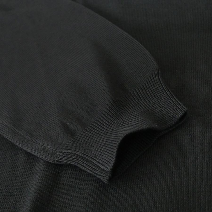 GRAN SASSO グランサッソ メンズクルーネックニット セーター 58136 18120 / PARRICOLLO M/L ブラック 2026春夏新作_6