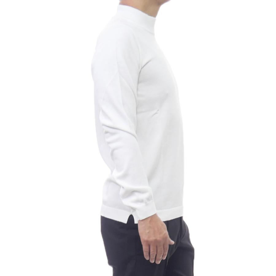 GRAN SASSO グランサッソ メンズモックネックニット セーター 58108 18120 / LUPETTO M/L ホワイト 2026春夏新作_2