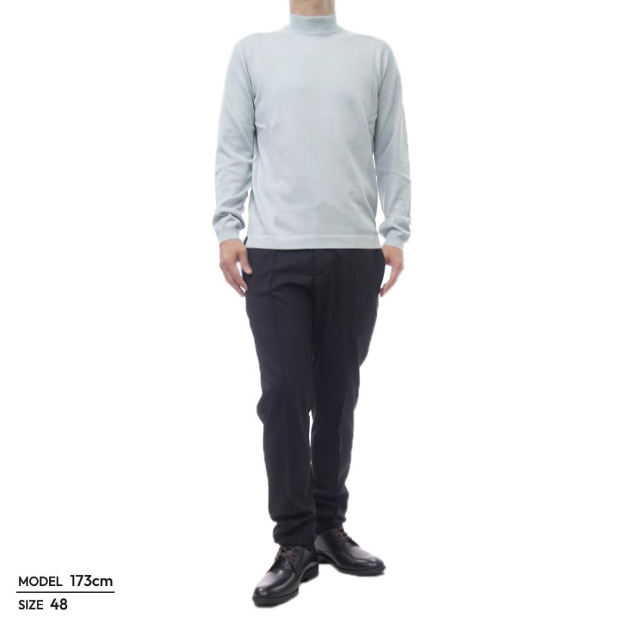 GRAN SASSO グランサッソ メンズモックネックニット セーター 58108 18120 / LUPETTO M/L ライトグレー 2026春夏新作_1
