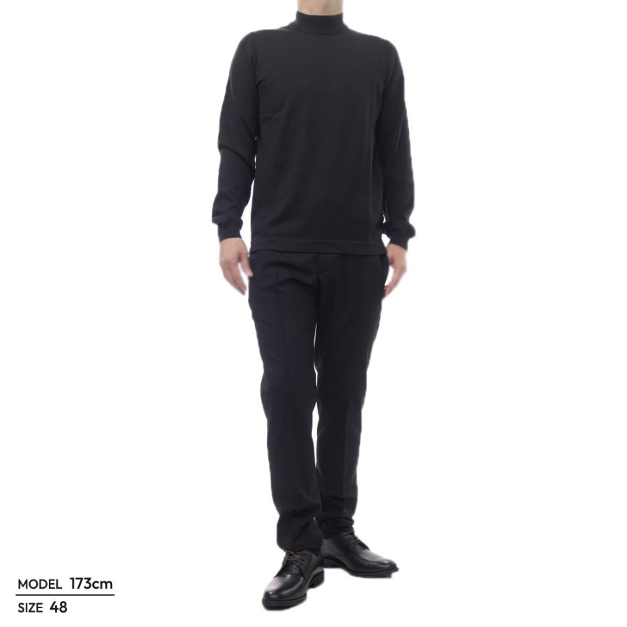 GRAN SASSO グランサッソ メンズモックネックニット セーター 58108 18120 / LUPETTO M/L ブラック 2026春夏新作_1