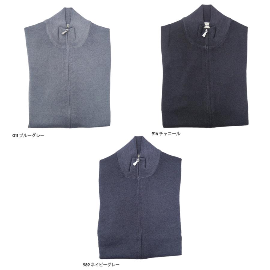 セールAW GRAN SASSO グランサッソ メンズ ジップアップニット セーター 55144 22792 / GIUBBINO M/L ZIP Gran Sasso（グランサッソ） メンズジップアップニット セーター 55144