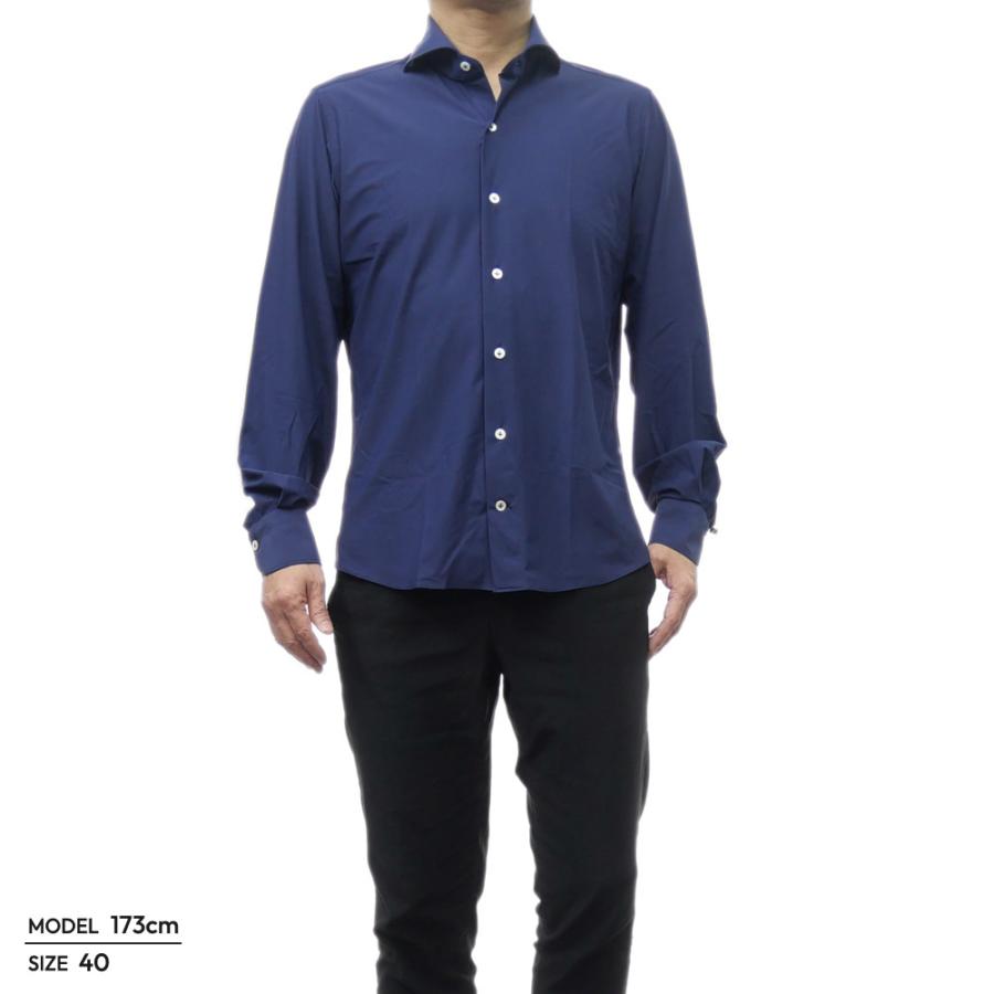 GIANNETTO ジャンネット カッタウェイシャツ メンズ AC650 / VINCI FIT ネイビー 定番人気商品 GIANNETTO（ジャンネット） メンズカッタウェイシャツ AC650 / VINCI