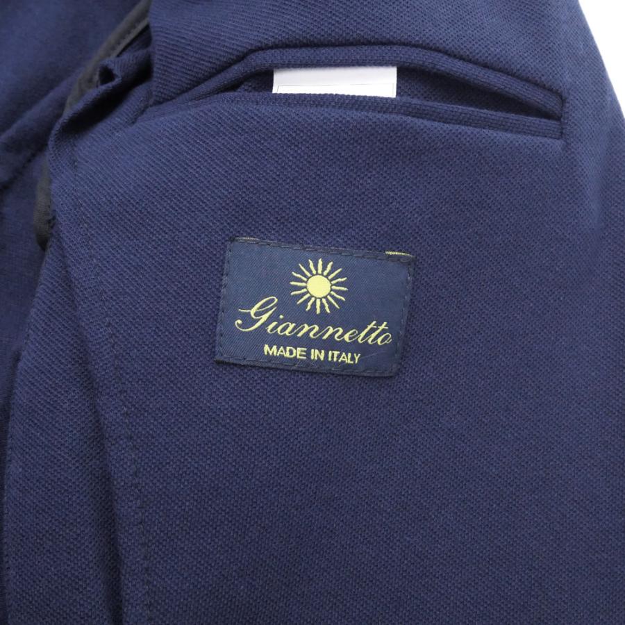 GIANNETTO ジャンネット メンズシングル2Bジャケット 61180 / CORALLO JACKET ネイビー 2026春夏新作の画像