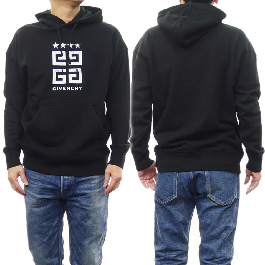 GIVENCHY オーバーサイズプルオーバーフーディ ブラック GIVENCHY ジバンシィ ブランドロゴ フーディ プルオーバー