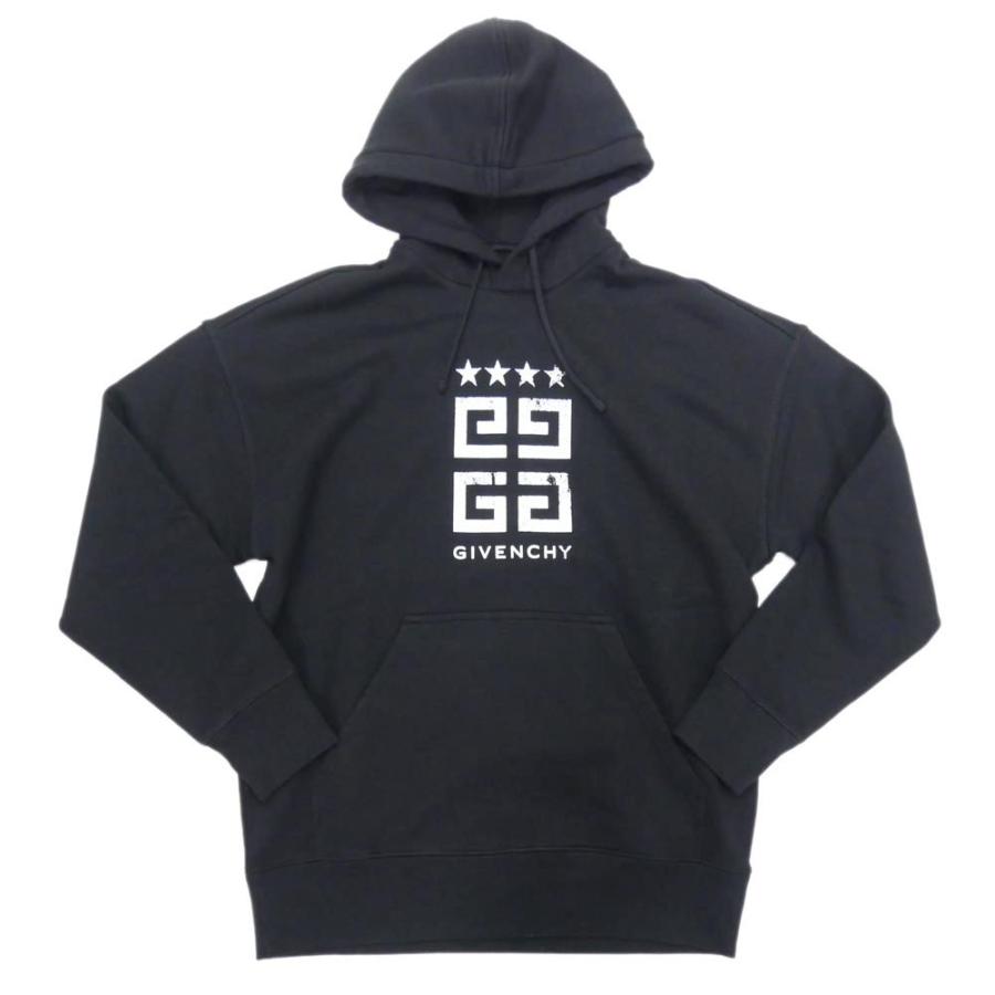 GIVENCHY オーバーサイズプルオーバーフーディ ブラック GIVENCHY ジバンシィ ブランドロゴ フーディ プルオーバー