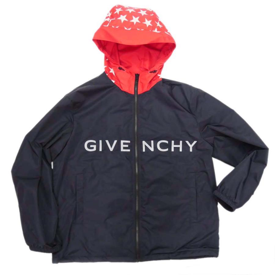 旧作お買い得セール！ GIVENCHY ジバンシィ パーカー メンズ ジップアップ BM01139YEJ ネイビー×レッド / GIVENCHY（ジバンシィ） メンズジップアップパーカー BM01139YEJ