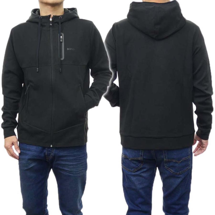 HUGO BOSS ヒューゴボス メンズジップアップパーカー 50493468 10250074 / Sariq ブラック