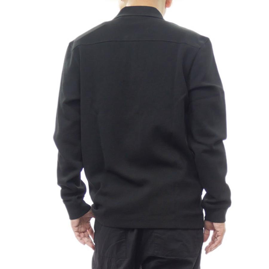 旧作お買い得セール！ HUGO BOSS ヒューゴボス ポロシャツ 長袖 メンズ ワッフル 50520710 10262290 / Petempesto Long ブラック HUGO BOSS（ヒューゴ・ボス） メンズワッフルポロシャツ 50520710