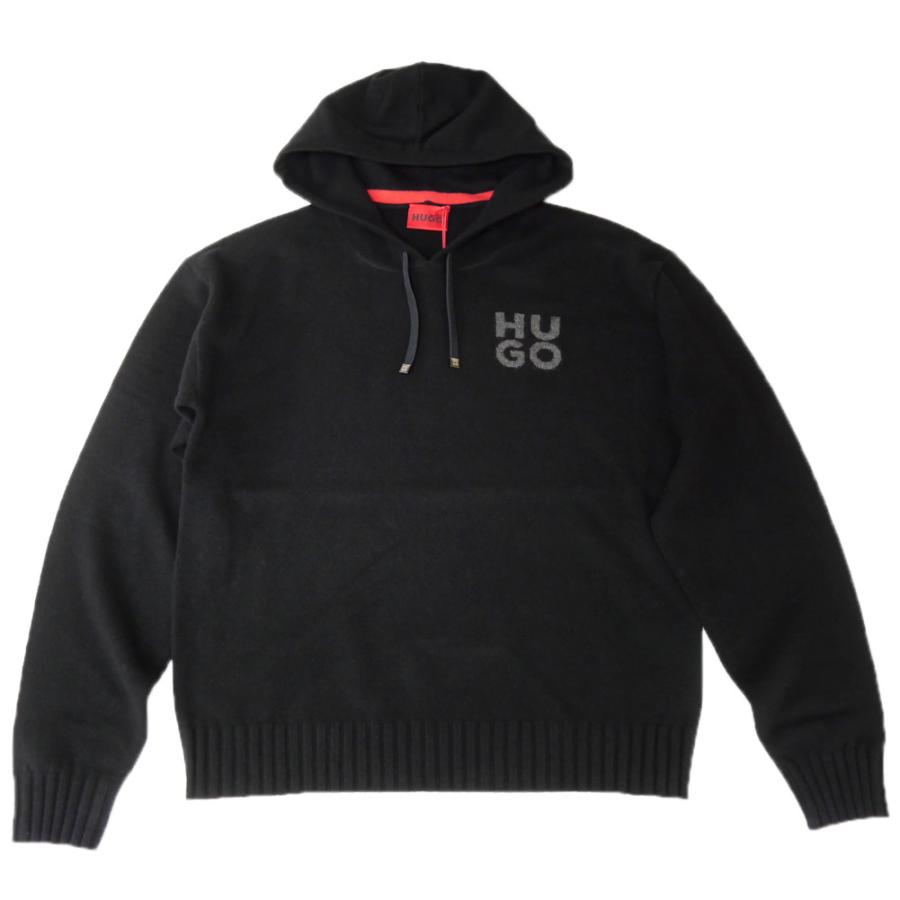 HUGO・HUGO BOSS ヒューゴボス メンズニットパーカー セーター 50527223 10265650 / SanHenry-L ブラック_4
