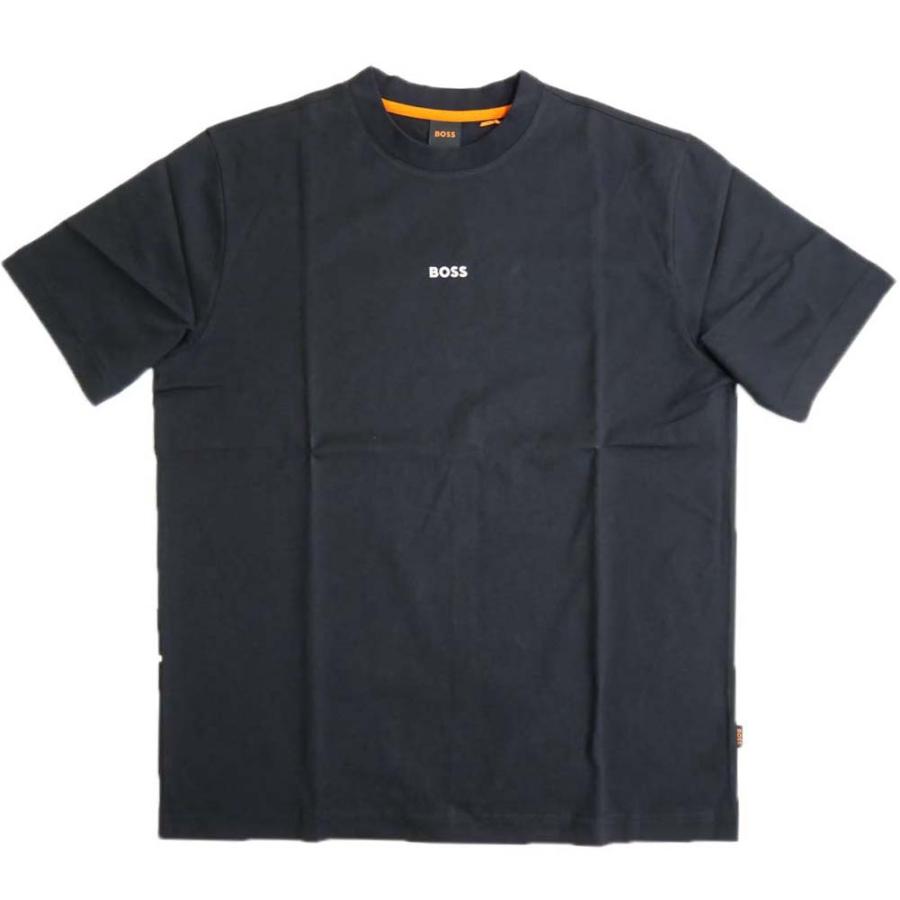 旧作お買い得セール！ HUGO BOSS ヒューゴボス Tシャツ メンズ 半袖 クルーネック コットン 綿100％ 50515981 10260080 / Te-Vinyl ブラック HUGO BOSS（ヒューゴ・ボス） メンズクルーネックTシャツ 50515981