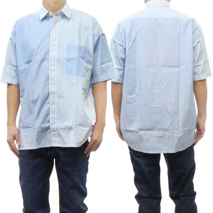 ヒューゴボス　半袖ニットシャツ　カーディガン　ブラウン系　XL ニットシャツ CHOYA URBAN STYLE ニット 鹿の子ニット 半袖 ポロシャツ