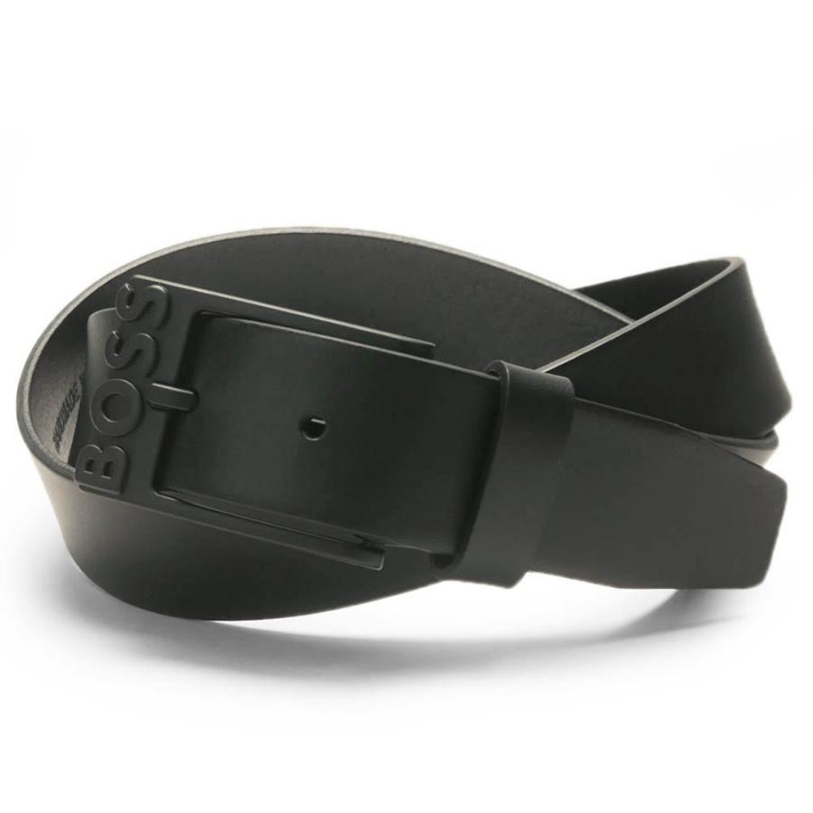 HUGO BOSS ヒューゴボス メンズレザーベルト 50491879 10243185 / SimoRB_Sz35 ブラック