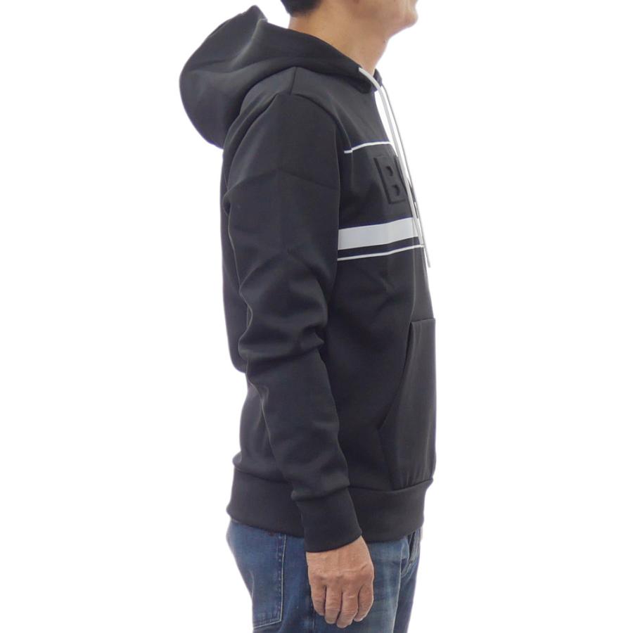 2025 秋冬新作！ HUGO BOSS ヒューゴボス パーカー メンズ プルオーバー 50545244 10272320 / Soody Zone ブラック HUGO BOSS ヒューゴボス メンズプルオーバーパーカー 50545244