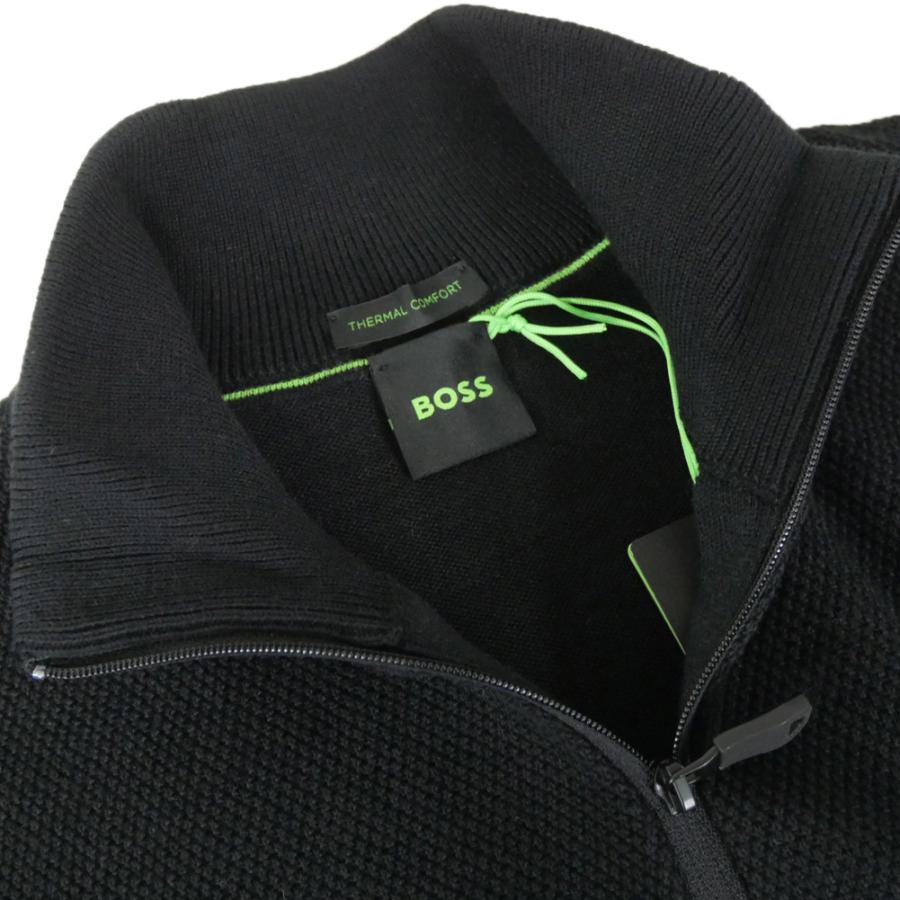 HUGO BOSS ヒューゴボス メンズハーフジップセーター 50541963 10271704 / K_Zone QZ ブラック