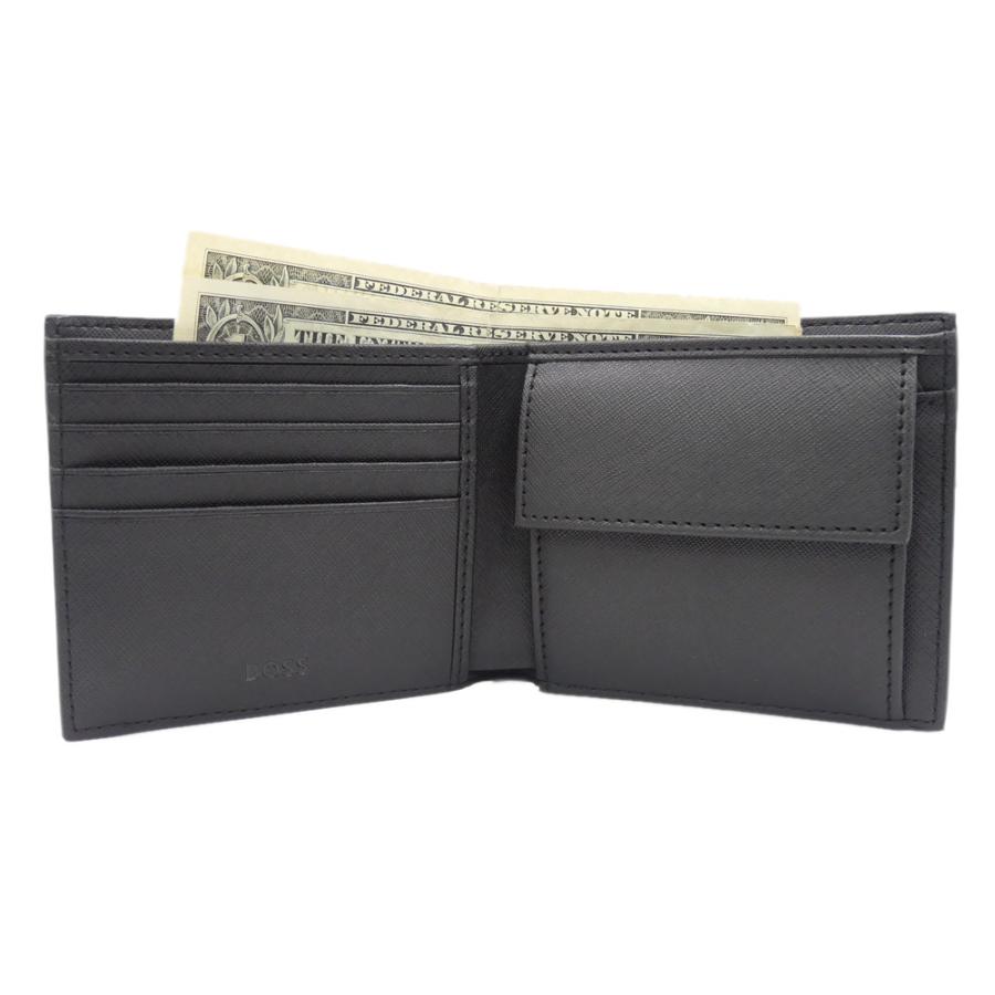HUGO BOSS（ヒューゴ・ボス） メンズ二つ折り財布（小銭入れ付き