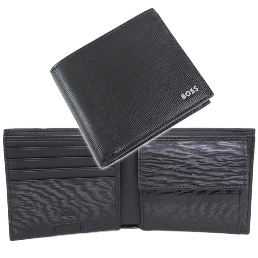 HUGO BOSS（ヒューゴ・ボス） メンズ二つ折り財布（小銭入れ付き