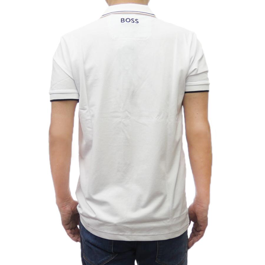 BOSS ホワイト ポロシャツ 新品タグ付き HUGO BOSS ヒューゴボス メンズ鹿の子ポロシャツ 50469102