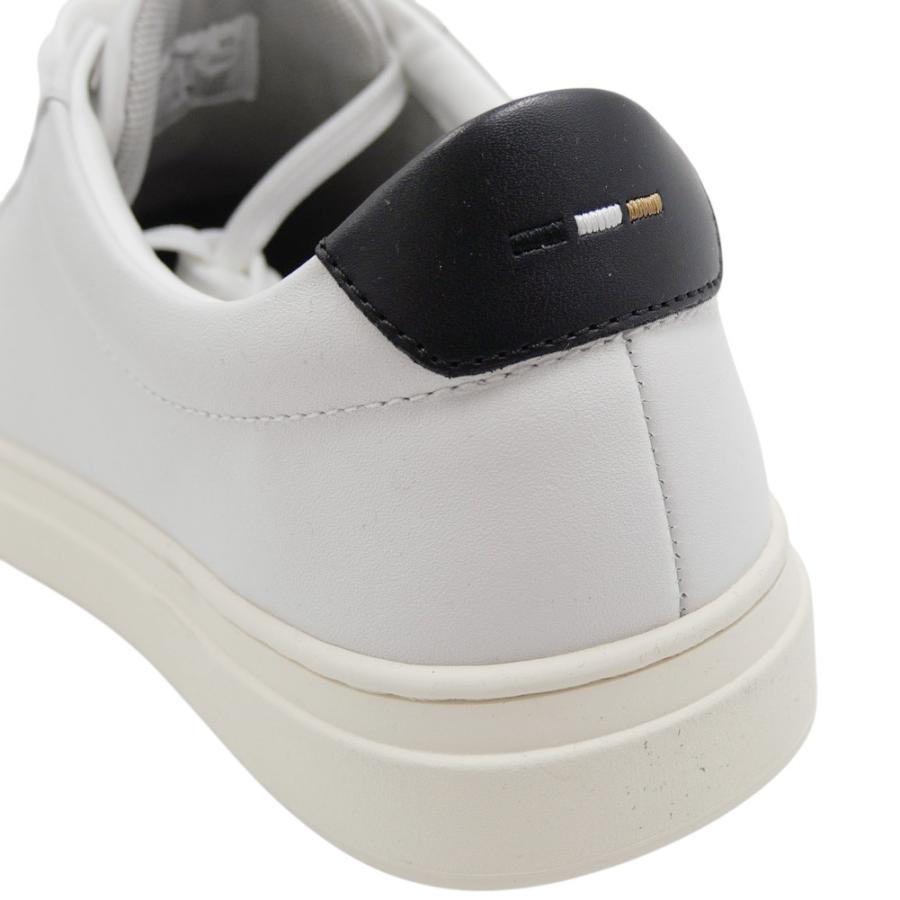 セールSS HUGO BOSS ヒューゴボス メンズ スニーカー 靴 シューズ ローカット レザー 50536480 10214620 Kieran Tenn bu ホワイト HUGO BOSS（ヒューゴ・ボス） メンズローカットスニーカー 50536480