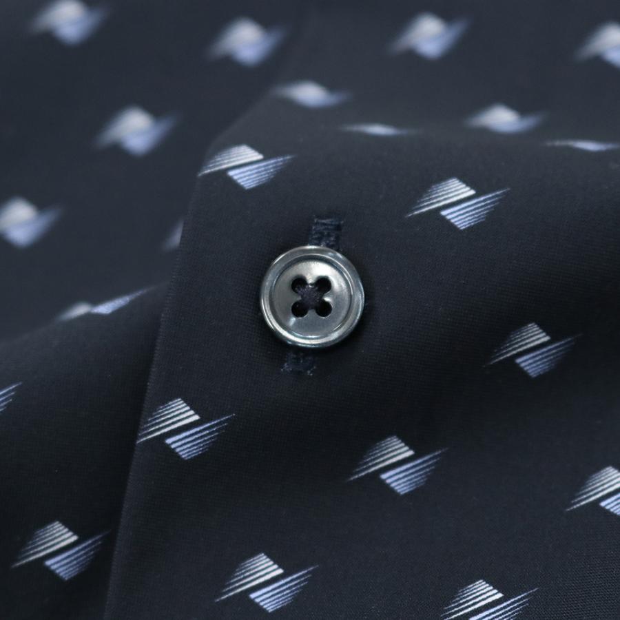 HUGO BOSS ヒューゴボス メンズ半袖シャツ 50561452 10278926 / P-LIAM-K-SH-F-262 ネイビー 2026春夏新作の画像
