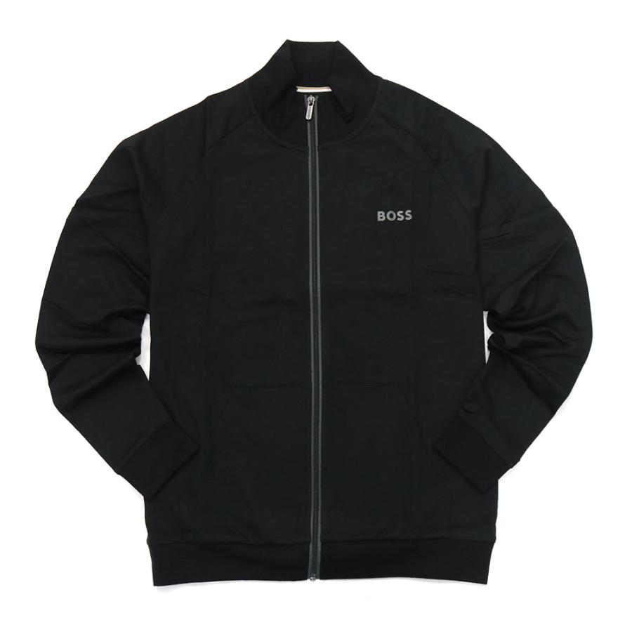美品　HUGO BOSS フルジップアップ　スエットジャケット ブラック HUGO BOSS（ヒューゴ・ボス） メンズ ジップアップ スウェット