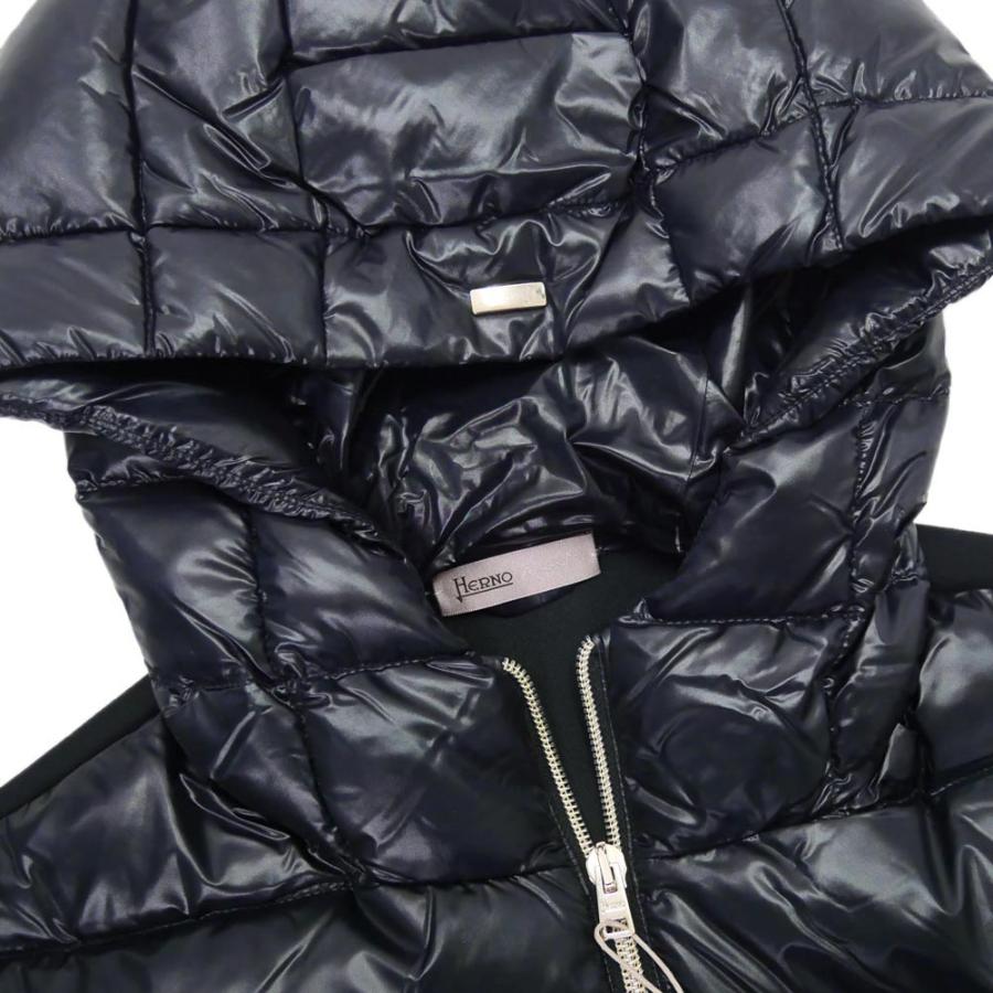 HERNO ヘルノ レディースダウン切替ジップアップパーカー JP00004DR 