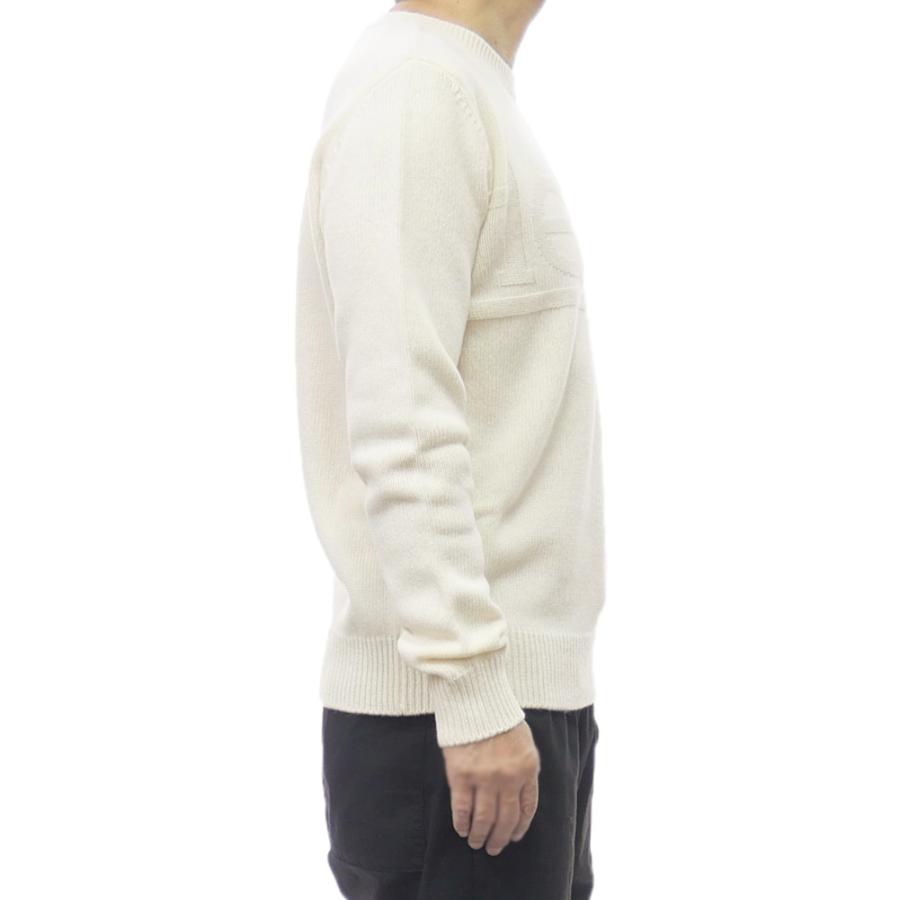 セールAW HERNO ヘルノ メンズ クルーネックニット セーター MG000192U 70100 オフホワイト HERNO（ヘルノ） メンズクルーネックニット セーター MG000192U 70100