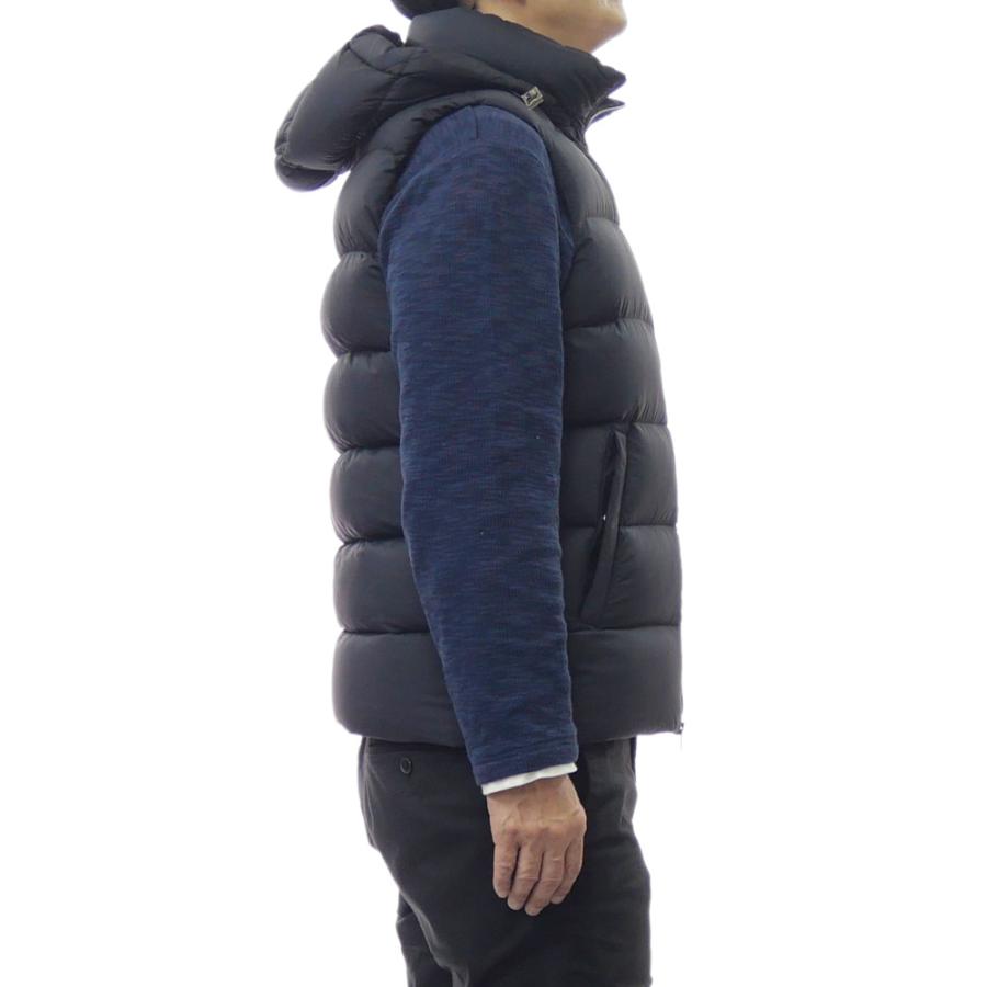 HERNO（ヘルノ） メンズダウンベスト PI001186U 12546Z ブラック : TRE