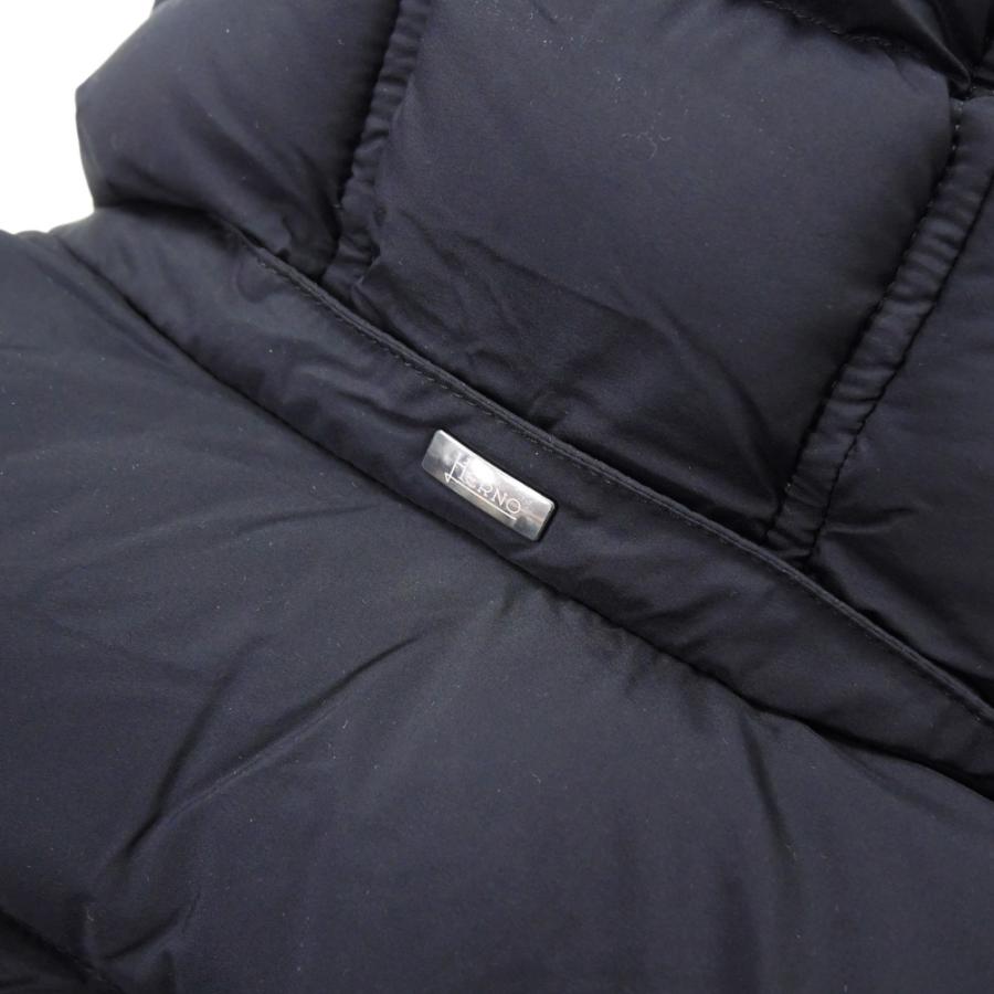 HERNO（ヘルノ） メンズダウンベスト PI001186U 12546Z ブラック : TRE