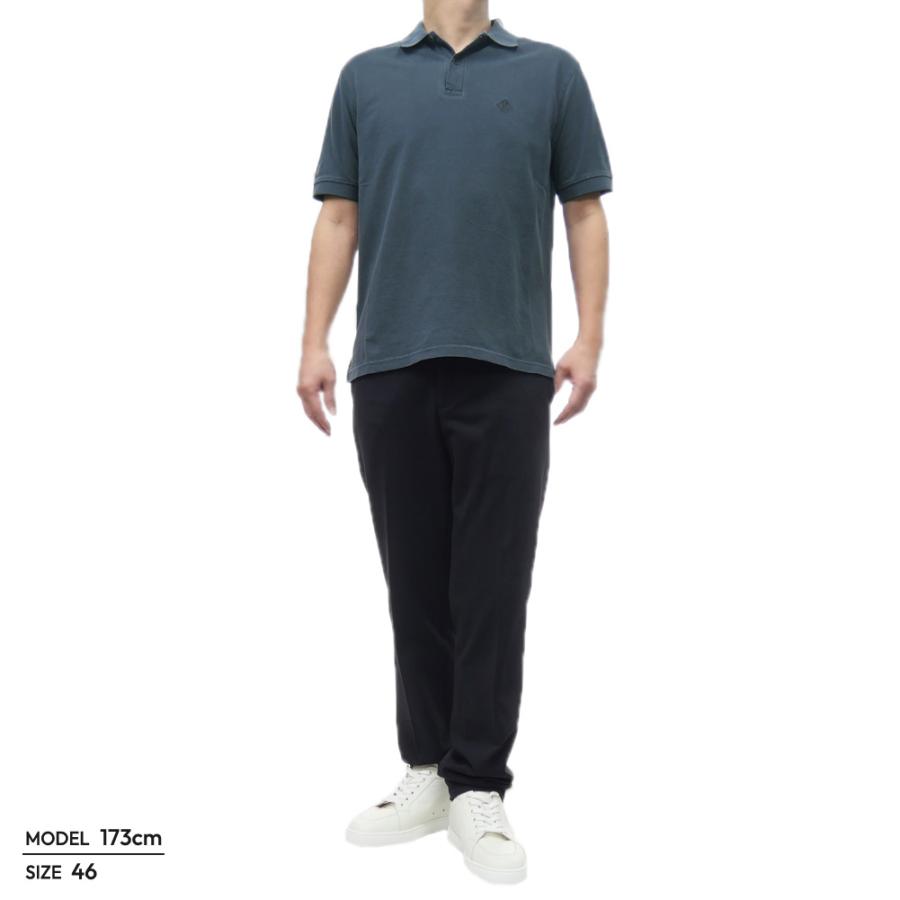 HERNO ヘルノ メンズ鹿の子ポロシャツ JPL00134U 54006 ネイビー