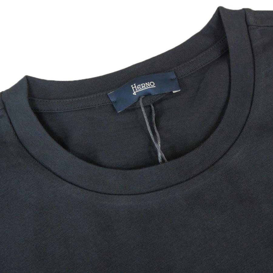 HERNO（ヘルノ） メンズクルーネックTシャツ JG000239U 52000 ネイビー