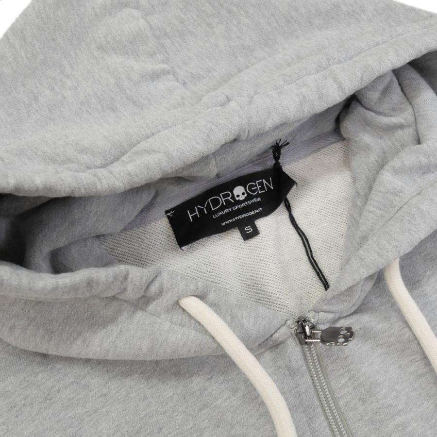 旧作お買い得セール！ HYDROGEN ハイドロゲン パーカー メンズ ジップアップ コットン 綿100％ 315200 / SKULL FZ HOODIE グレー HYDROGEN（ハイドロゲン） メンズジップアップパーカー 315200 / SKULL