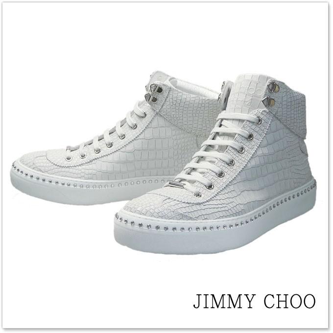 JIMMY CHOO ジミーチュウ メンズハイカットスニーカー ARGYLE （アーガイル） argyle crx ホワイト