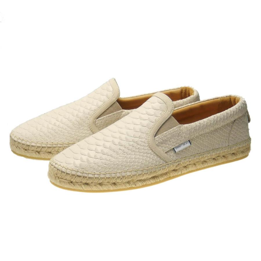卓出 JIMMY CHOO VLAD スリッポン エスパドリーユ ストライプ