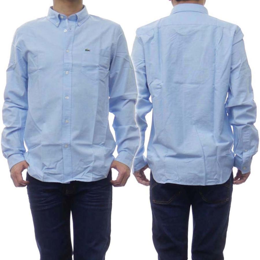 Lacoste ラコステ メンズオックスフォードシャツ Ch4976 ライトブルー Lc21ss357 Tre Style 通販 Yahoo ショッピング