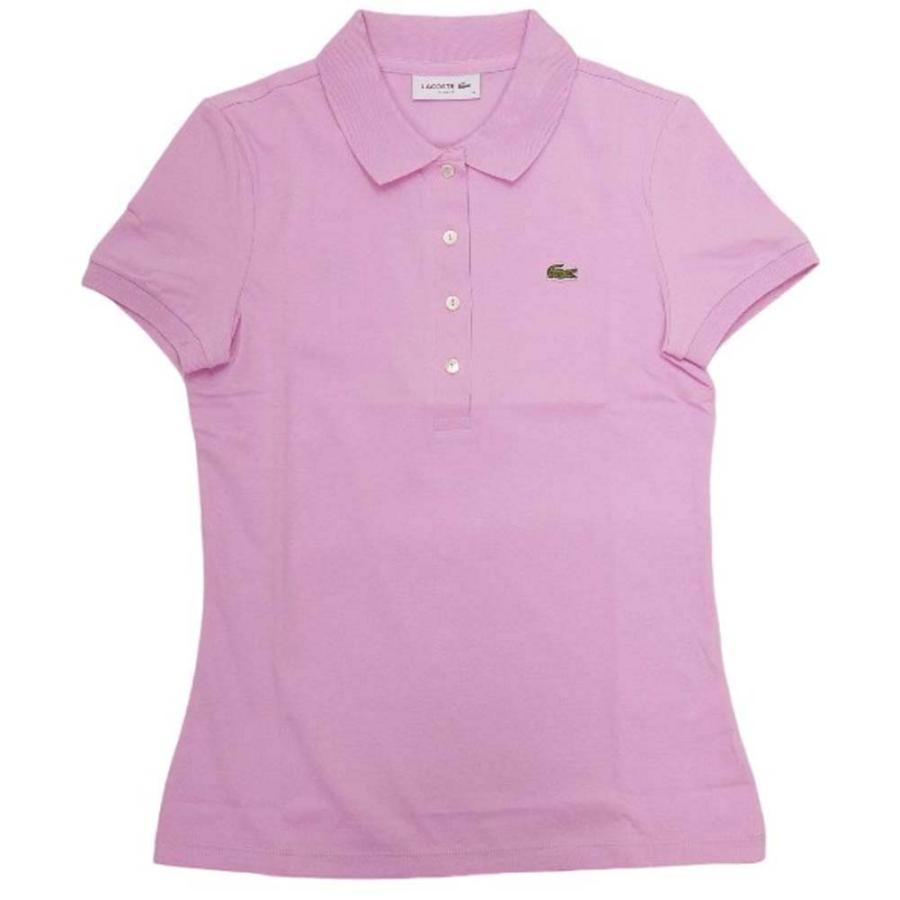 旧作お買い得セール！ LACOSTE ラコステ ポロシャツ 半袖 レディース DF3443 ピンク LACOSTE（ラコステ） レディースポロシャツ DF3443 ピンク : TRE STYLE
