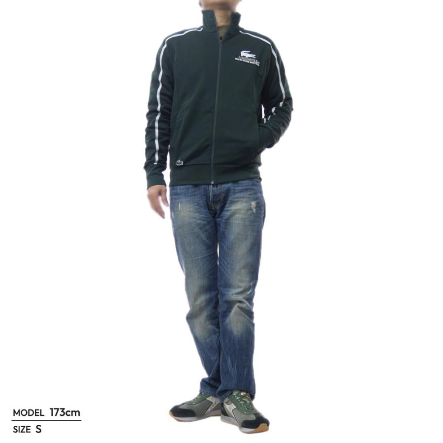 LACOSTE（ラコステ） メンズジップアップスウェット SH5719 グリーン