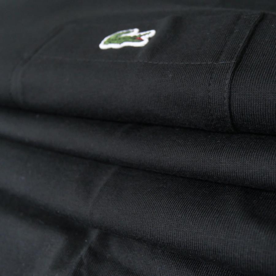 【LC25SS302】LACOSTE メンズクルーネックTシャツ TH2827 LACOSTE ラコステ メンズクルーネックTシャツ TH2827 ブラック