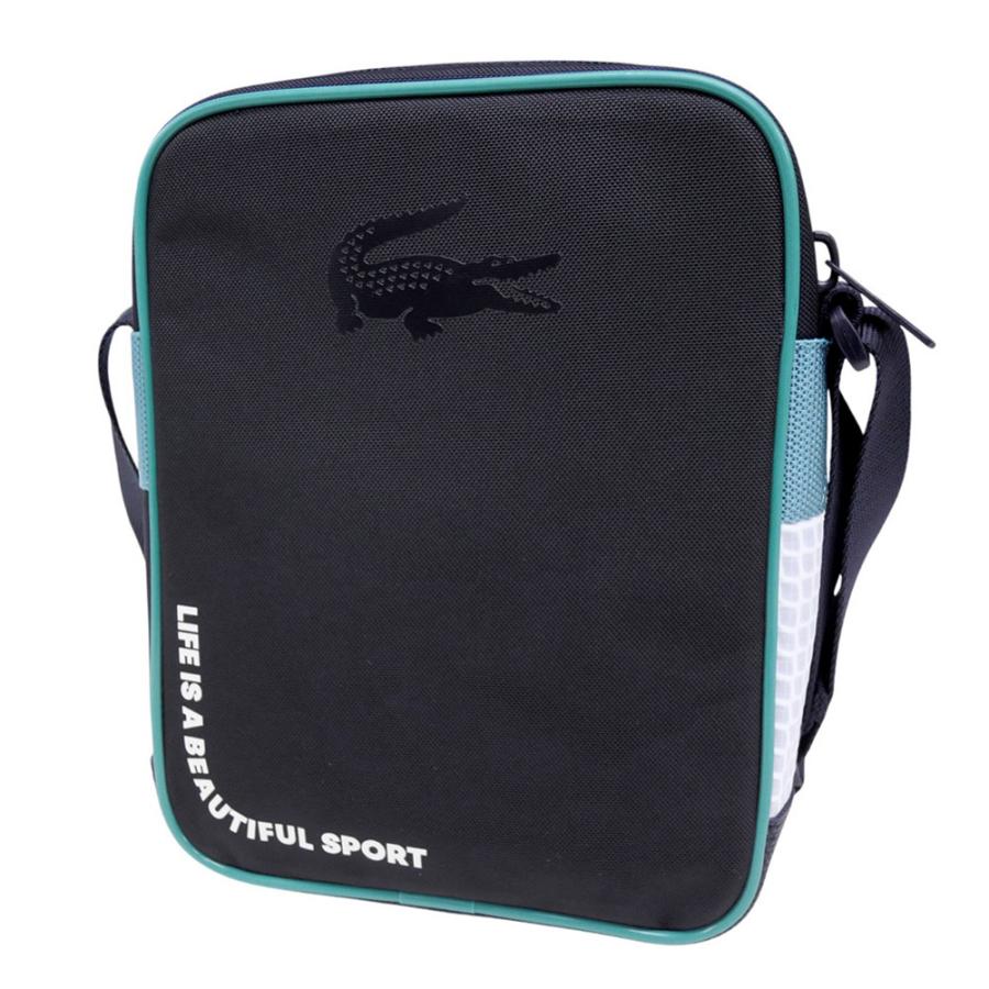 【LC25SS340】LACOSTE メンズショルダーバッグ NH4853BW LACOSTE ラコステ メンズショルダーバッグ NH4853BW ダーク