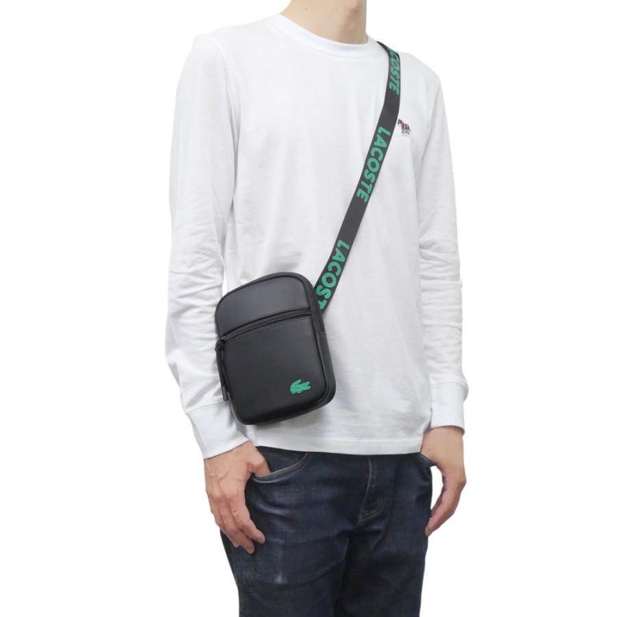 LACOSTE ショルダーバッグ LACOSTE ラコステ メンズショルダーバッグ NH4679TX ブラック