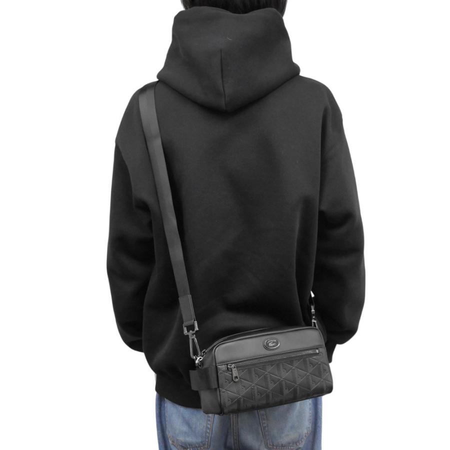 LACOSTE（ラコステ） メンズショルダーバッグ NH4398MR ブラック : TRE