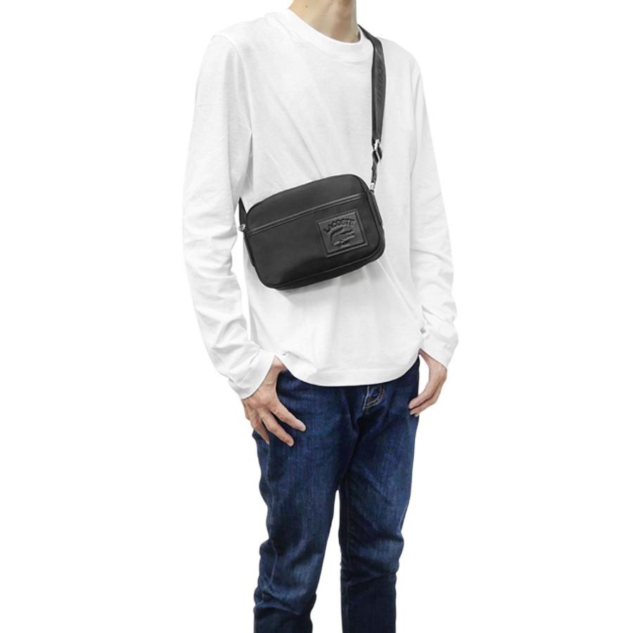 Lacoste ブラック ショルダーバッグ LACOSTE（ラコステ） メンズショルダーバッグ NH5074IX ブラック 2026