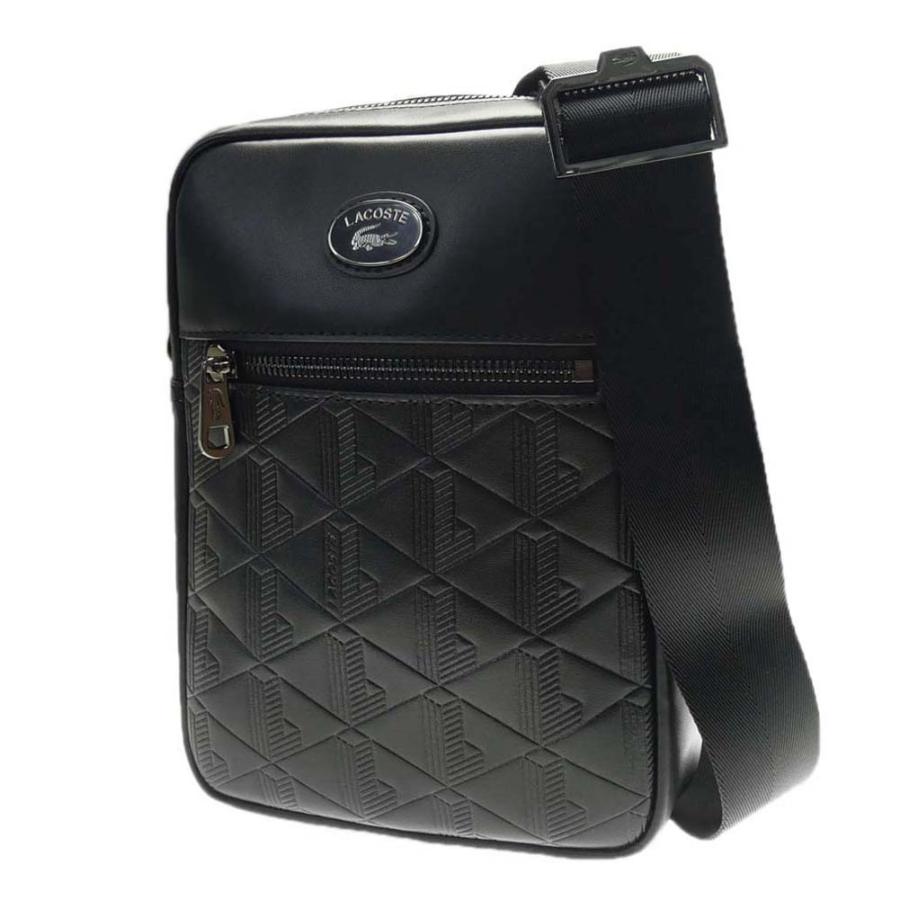 LACOSTE（ラコステ） メンズショルダーバッグ NH4486MR ブラック 定番 