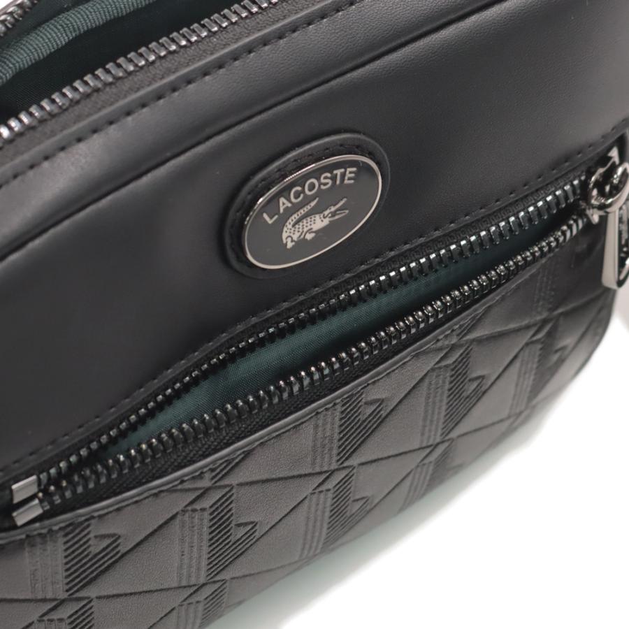 LACOSTE ラコステ メンズ ショルダーバッグ NH4401MR ブラック 2026春夏新作の画像